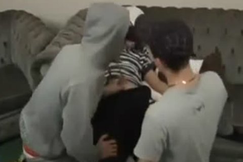 Scally males three-some