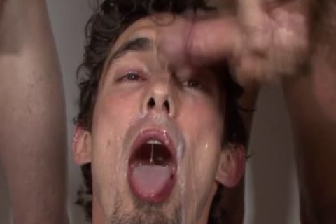 homo lad acquires semen overspread