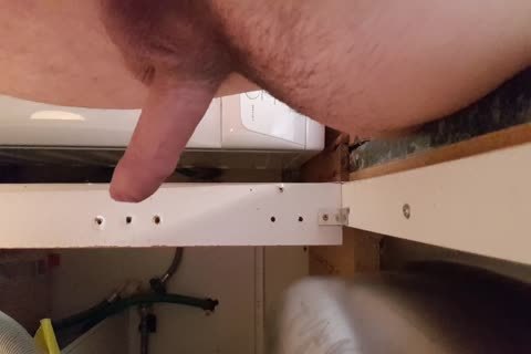 Washing The Dishes naked. Floppy Precum penis Wobble