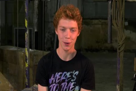 Ginger twink Submits To bondage And nipple castigation