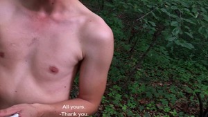 Round pooper twink riding penis and tasting sperm