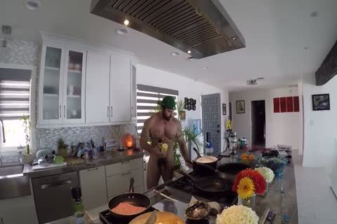 Xavier Cooking In Nature's Garb