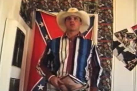 Redneck Cowboy Works His Hard hairy pecker