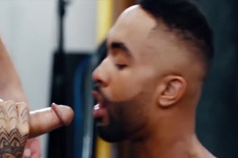 Darksome Gymrat Deepthroats Some Pumped Up Large White weenie