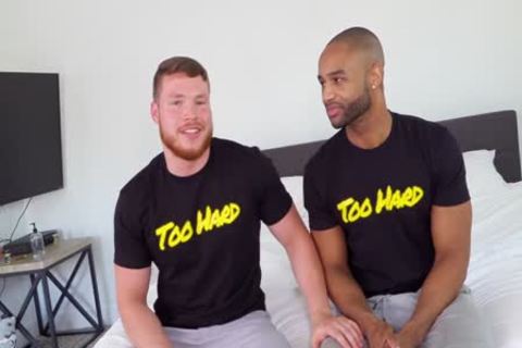 Two young studs plow - horny underclothing Model let's Newbie Top Him For His First man/man Hookup