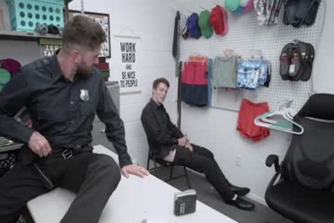 'Straight Security Officers hammering Each Other'