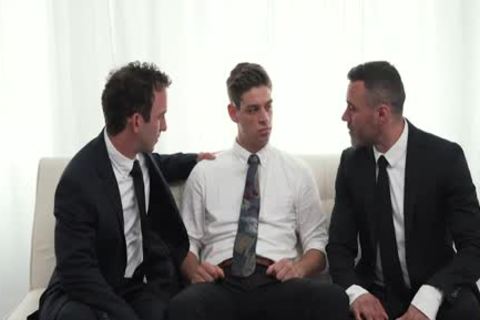 MormonBoyz - Two Hung Religious dudes fuck A Missionary twink