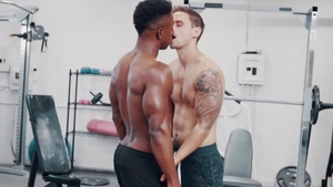 Noir Male: Ebony Jackson Reed plus Liam Cyber rimjob