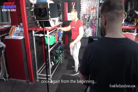 3some Scene In A homosexual Store - The Making Of Boner