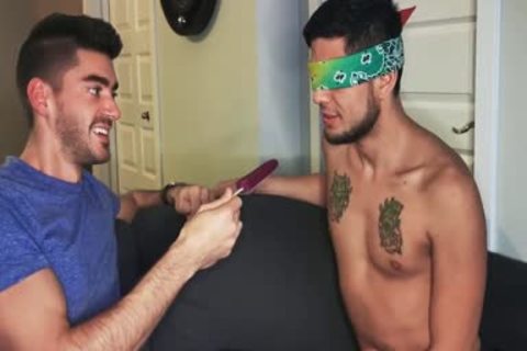 Blindfolded Roommate acquires weenie To Distract Him