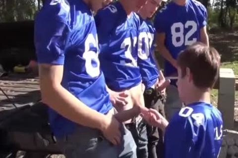 A gay Pack With throbbing penises. Outdoor gay bunch-sex