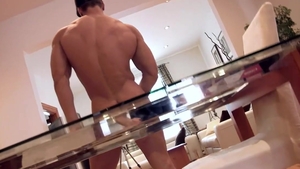 Maskurbate: Brad in underwear sneaky stripteasing