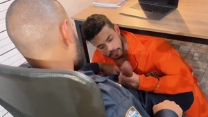 Policeman Made Prisoner His whore. yummy homosexual Sex