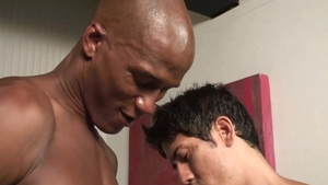 GloryholeAndHandjobs: The Machine giving head for black cock