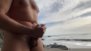 juicy Beach Play With Myself stroking At Secluded in nature's garb Beach