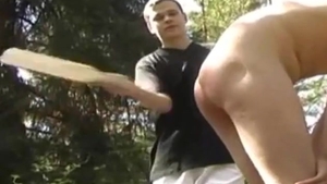 In The Woods spanking teen And fucked