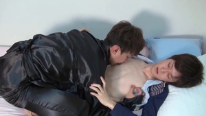 GayAsianNetwork: Twink boy swallow scene
