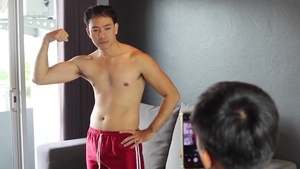 Massage Therapy - asian Thai Straight Bass Has A Massage With sperm shot